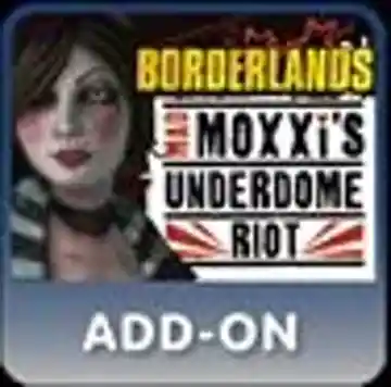 Borderlands - Mad Moxxi's Underdome Riot (USA) (DLC) box cover front